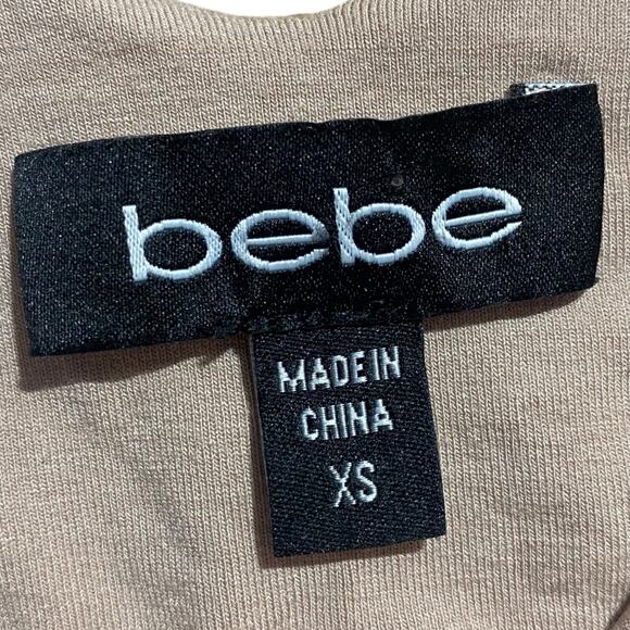 Bebe Doilace Hin snake animal print tan bodycon mini dress - women's XS - Picture 4 of 8